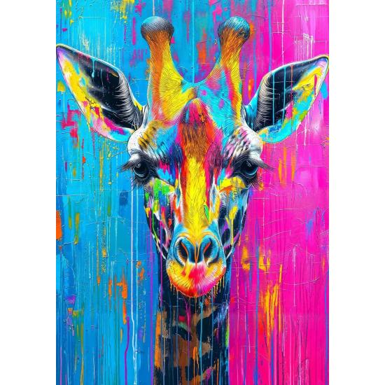 Puzzle Enjoy Gemalte Giraffe 1000 Teile