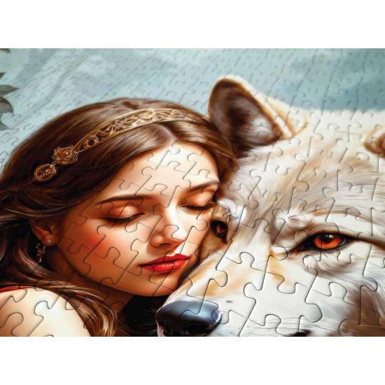 Puzzle Enjoy Dame Und Der Wolf 1000 Teile Puzzle Enjoy Dame Und Der Wolf 1000 Teile
