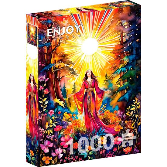 Puzzle Enjoy Die Göttin Im Frühling 1000 Teile