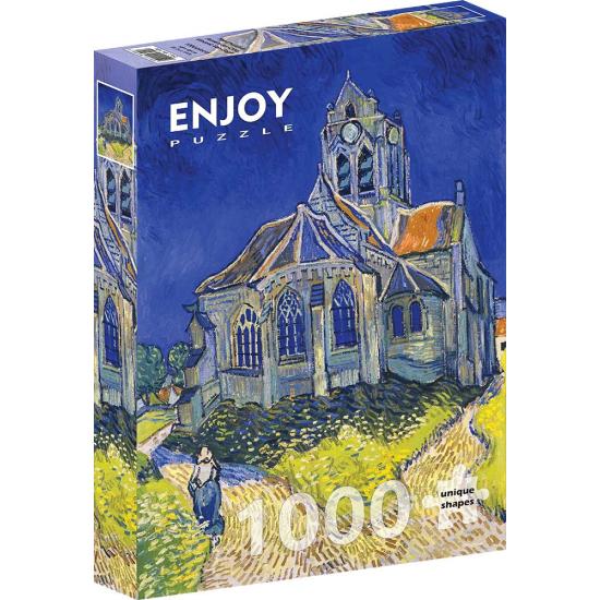 Puzzle „Genießen Sie die Kirche in Auvers“ mit 1000 Teilen