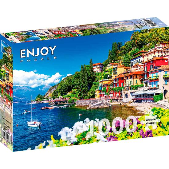 Genießen Sie das 1000-teilige Puzzle „Comer See, Italien“.
