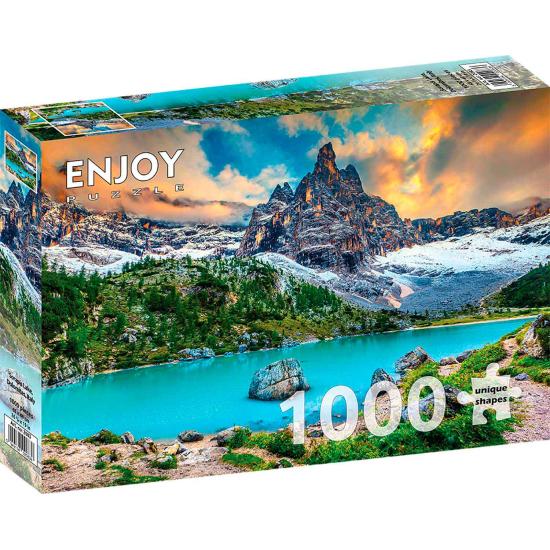 Genießen Sie das 1000-teilige Puzzle „See Sorapis, Dolomiten, It