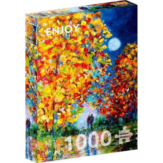 Genießen Sie das Herbstmond-Puzzle mit 1000 Teilen