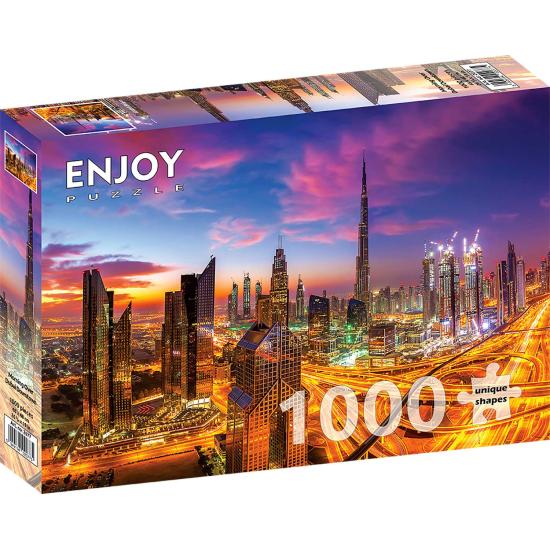 Puzzle Genießen Sie den Morgen über der Innenstadt von Dubai, 10