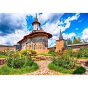 Puzzle Genießen Sie das Kloster Sucevita, Rumänien von 1000