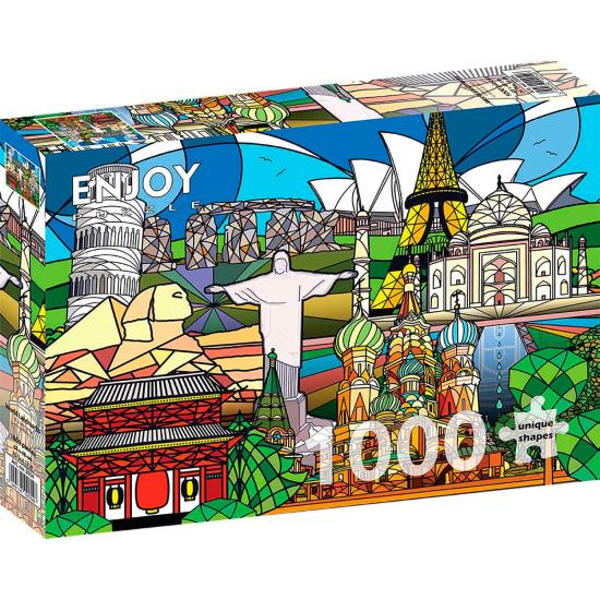 Puzzle „Genießen Sie Weltdenkmäler“ mit 1000 Teilen