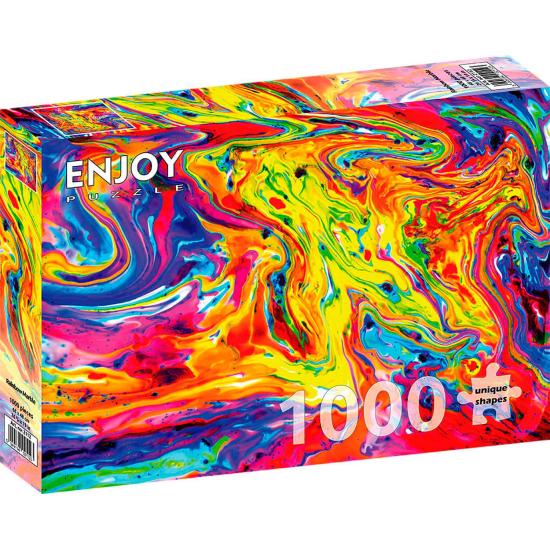 Genießen Sie das Regenbogen-Marmor-Puzzle mit 1000 Teilen Genießen Sie das Regenbogen-Marmor-Puzzle mit 1000 Teilen