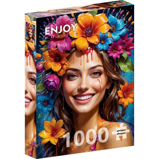 Puzzle Enjoy Blumenmädchen 1000 Teile Puzzle Enjoy Blumenmädchen 1000 Teile