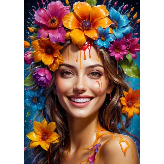 Puzzle Enjoy Blumenmädchen 1000 Teile Puzzle Enjoy Blumenmädchen 1000 Teile