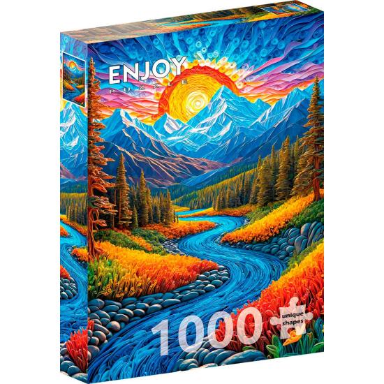 Puzzle Enjoy Sonnenaufgang Landschaft 1000 Teile