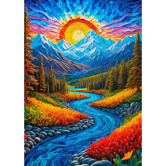 Puzzle Enjoy Sonnenaufgang Landschaft 1000 Teile