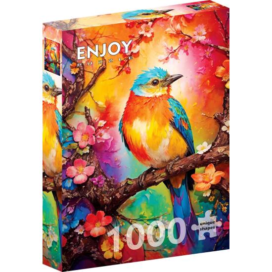 Puzzle Enjoy Bunter kleiner Vogel 1000 Teile