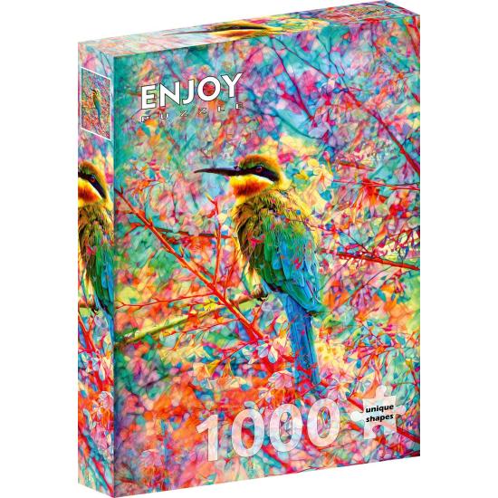 Puzzle Enjoy Glücklicher Vogel 1000 Teile