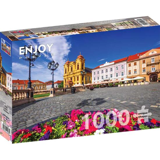 Puzzle Genießen Sie den Union Square in Timisoara, Rumänien mit