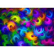 Puzzle „Genießen Sie abstrakte Neonfedern“ mit 1000 Teilen