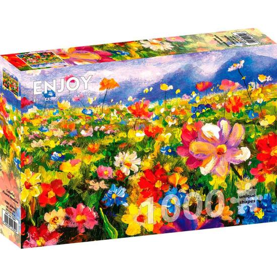 Puzzle „Genießen Sie eine bunte Blumenwiese“ mit 1000 Teilen