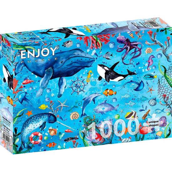Genießen Sie das Deep Blue Sea Puzzle mit 1000 Teilen