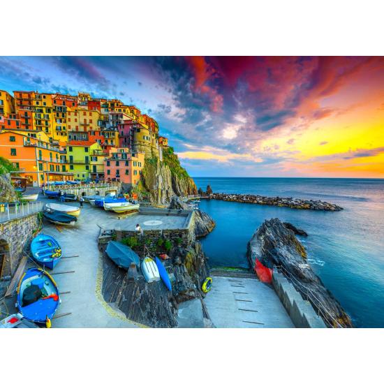 Puzzle Genießen Sie den Hafen von Manarola, Cinque Terre, Italie Puzzle Genießen Sie den Hafen von Manarola, Cinque Terre, Italie