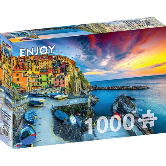 Puzzle Genießen Sie den Hafen von Manarola, Cinque Terre, Italie Puzzle Genießen Sie den Hafen von Manarola, Cinque Terre, Italie