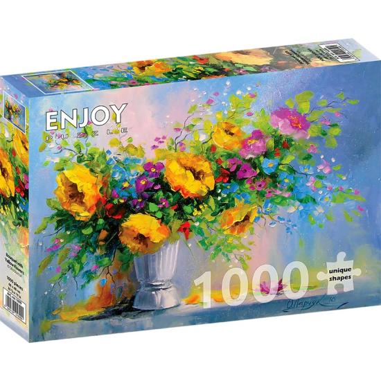 Puzzle „Enjoy Bouquet mit gelben Blumen“ aus 1000 Teilen