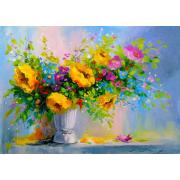 Puzzle „Enjoy Bouquet mit gelben Blumen“ aus 1000 Teilen