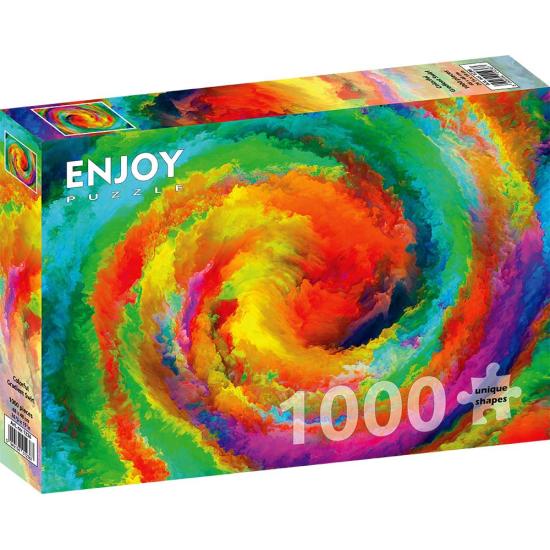 Puzzle „Genießen Sie Farbverlaufswirbel mit 1000 Teilen“.