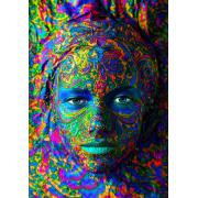 Puzzle Enjoy Porträt einer farbenfrohen Frau aus 1000 Teilen