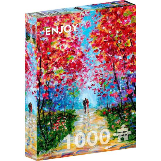 Puzzle „Genießen Sie blühende Romantik im Frühling“ mit 1000 Tei