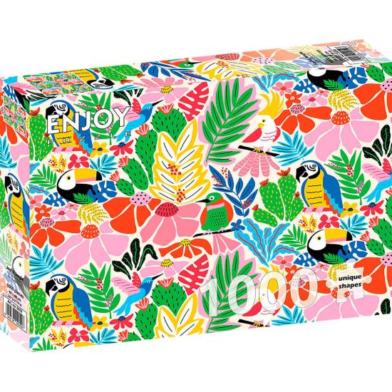 Genießen Sie das Happy Jungle-Puzzle mit 1000 Teilen