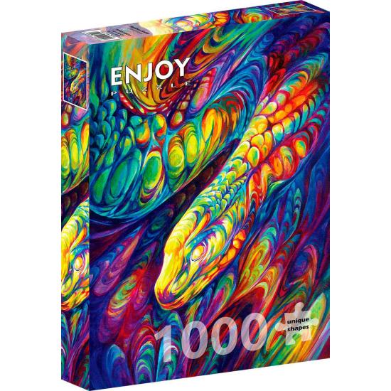 Puzzle Enjoy Rainbow Snake 1000 Teile