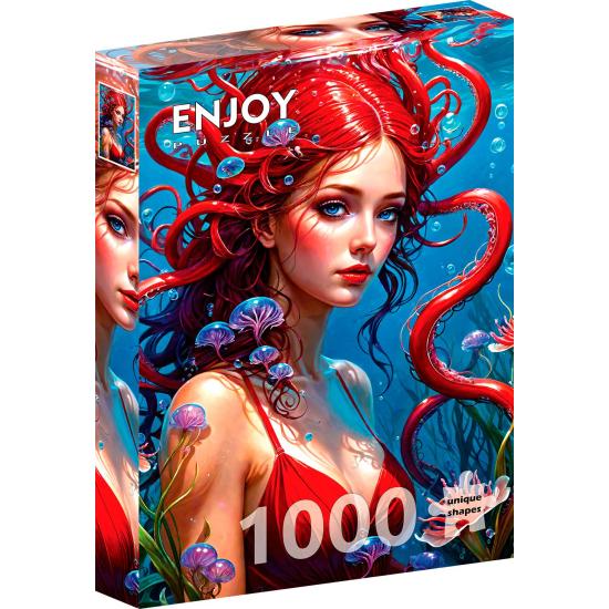 Puzzle Enjoy Rothaarige Meerjungfrau 1000 Teile Puzzle Enjoy Rothaarige Meerjungfrau 1000 Teile