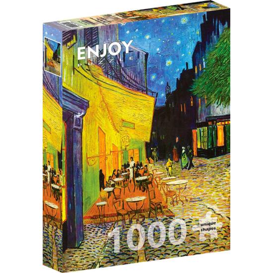 Puzzle Genießen Sie die Kaffeeterrasse bei Nacht mit 1000 Teilen