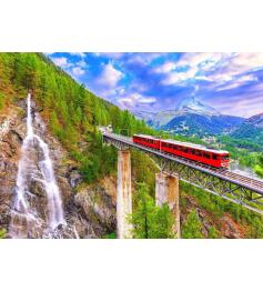 Puzzle Enjoy Gornergratzug, Zermatt 1000 Teile