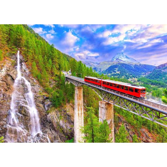 Puzzle Enjoy Gornergratzug, Zermatt 1000 Teile