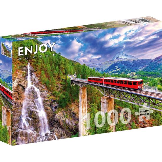 Puzzle Enjoy Gornergratzug, Zermatt 1000 Teile