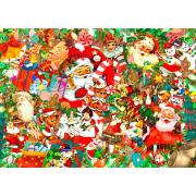 Puzzle „Genießen Sie ein Vintage-Weihnachtsfest“ mit 1000 Teilen