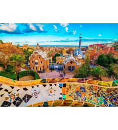 Puzzle Genießen Sie die Aussicht vom Park Güell, Barcelona mit 1