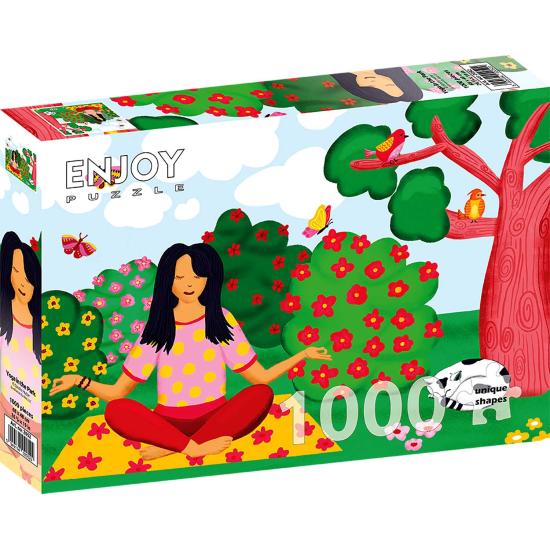 Genießen Sie das 1000-teilige Puzzle „Yoga in the Park“. Genießen Sie das 1000-teilige Puzzle „Yoga in the Park“.