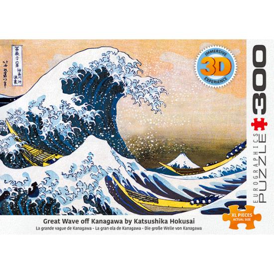 Eurographics 3D-Lentikularpuzzle Die große Welle von 300 XXL