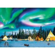 Puzzle Eurographics Camping zur Beobachtung der Nordlichter 100