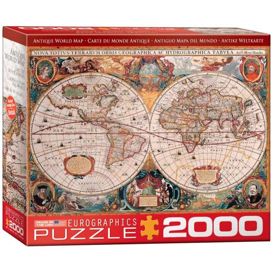 Eurographics Antikes Weltkarten-Puzzle 2000 Teile