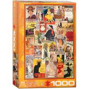 Puzzle Eurographics Antike Theater- und Opernplakate von 1000