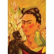 Puzzle Eurographics Selbstporträt mit Affe und Papagei 1000 Teil