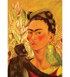 Puzzle Eurographics Selbstporträt mit Affe und Papagei 1000 Teil