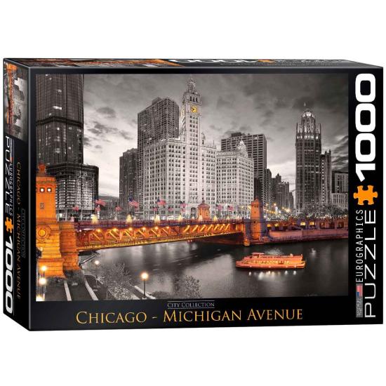 Eurographics Chicago Michigan Avenue Puzzle 1000 Teile
