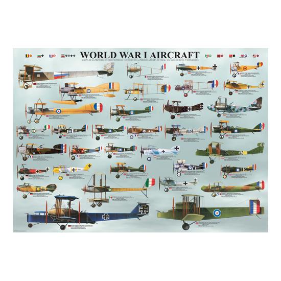 Puzzle Eurographics Flugzeuge des Ersten Weltkriegs von 100