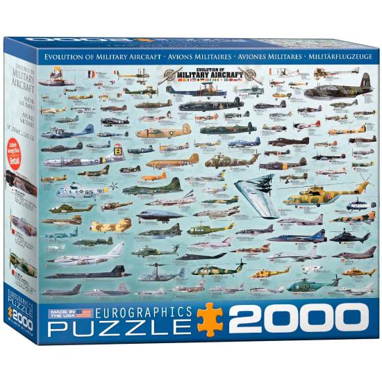 Eurographics Militärflugzeug-Puzzle 2000 Teile
