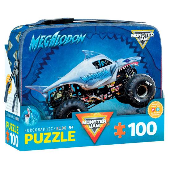 Puzzle Eurographics Megalodon Monster Jam Lunchtasche 100 Teile