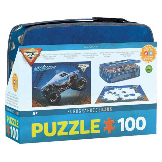 Puzzle Eurographics Megalodon Monster Jam Lunchtasche 100 Teile