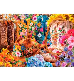 Puzzle Eurographics Cowgirl-Stiefel 1000 Teile